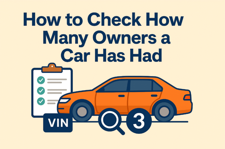 Check How Many Owners A Car Has Had