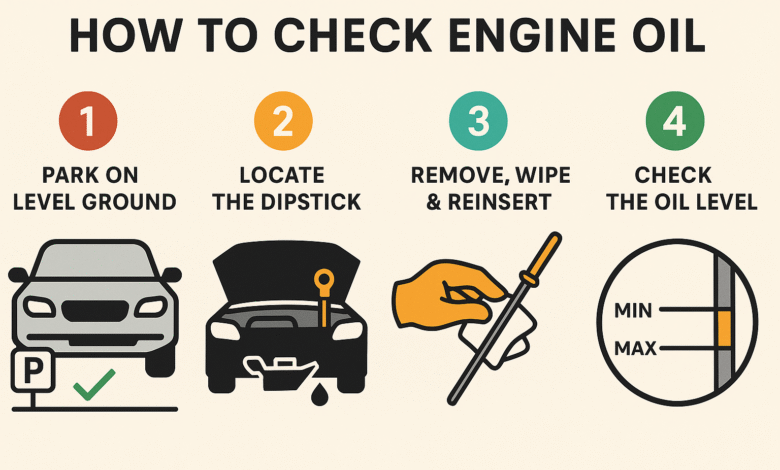 Way to Check Engine Oil Level