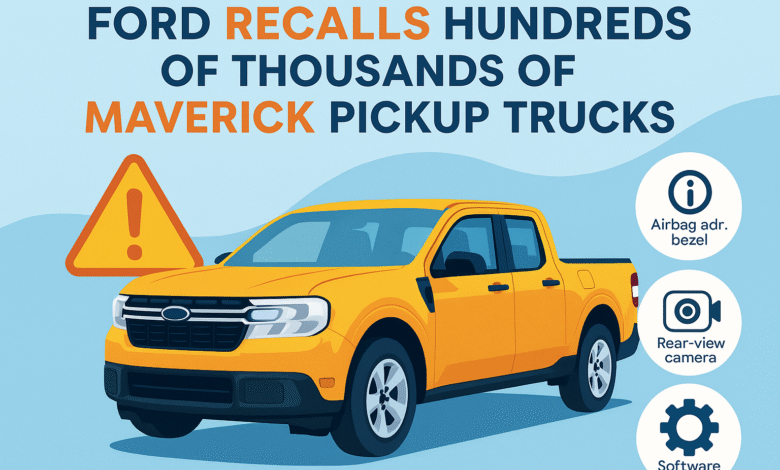 Ford Recalls Hundreds of Thousands of Maverick Pickup Trucks