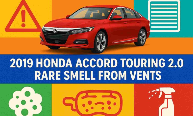 2019 Honda Accord Touring 2.0 Rare Smell From Vents